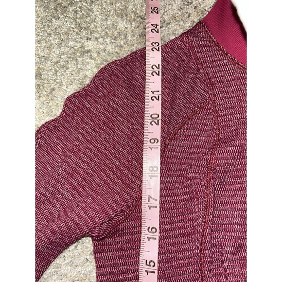 Lululemon Runderful Half Zip Pullover Berry Rumble Bordeaux Drama Yoga Run 6 - Picture 9 of 10